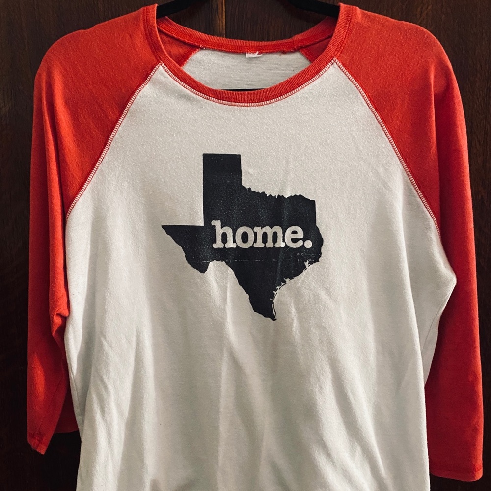 Texas “Home” Baseball T-Shirt